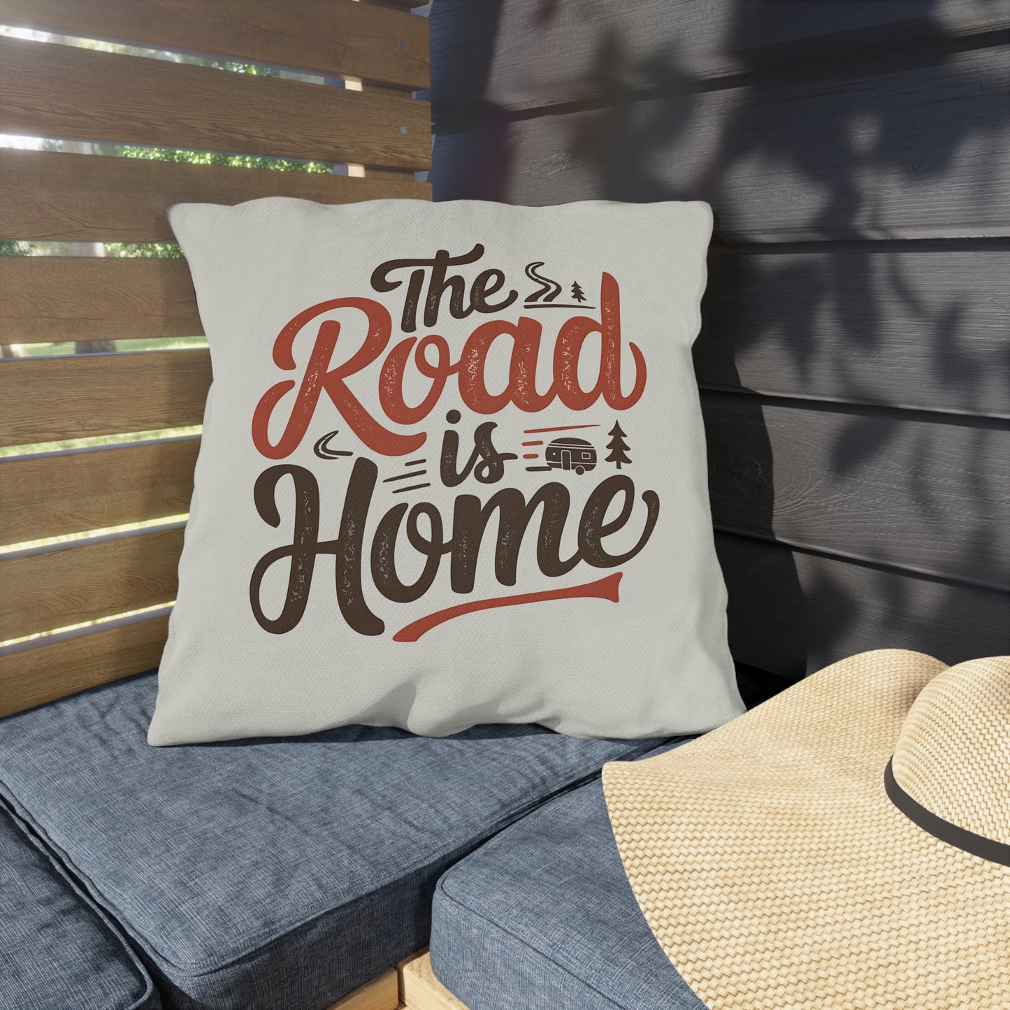 The Road is Home: Adventure Awaits with Camper Van Throw Pillows