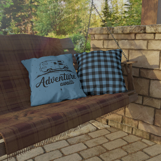 The Road is Home: Adventure Awaits with Camper Van Throw Pillows