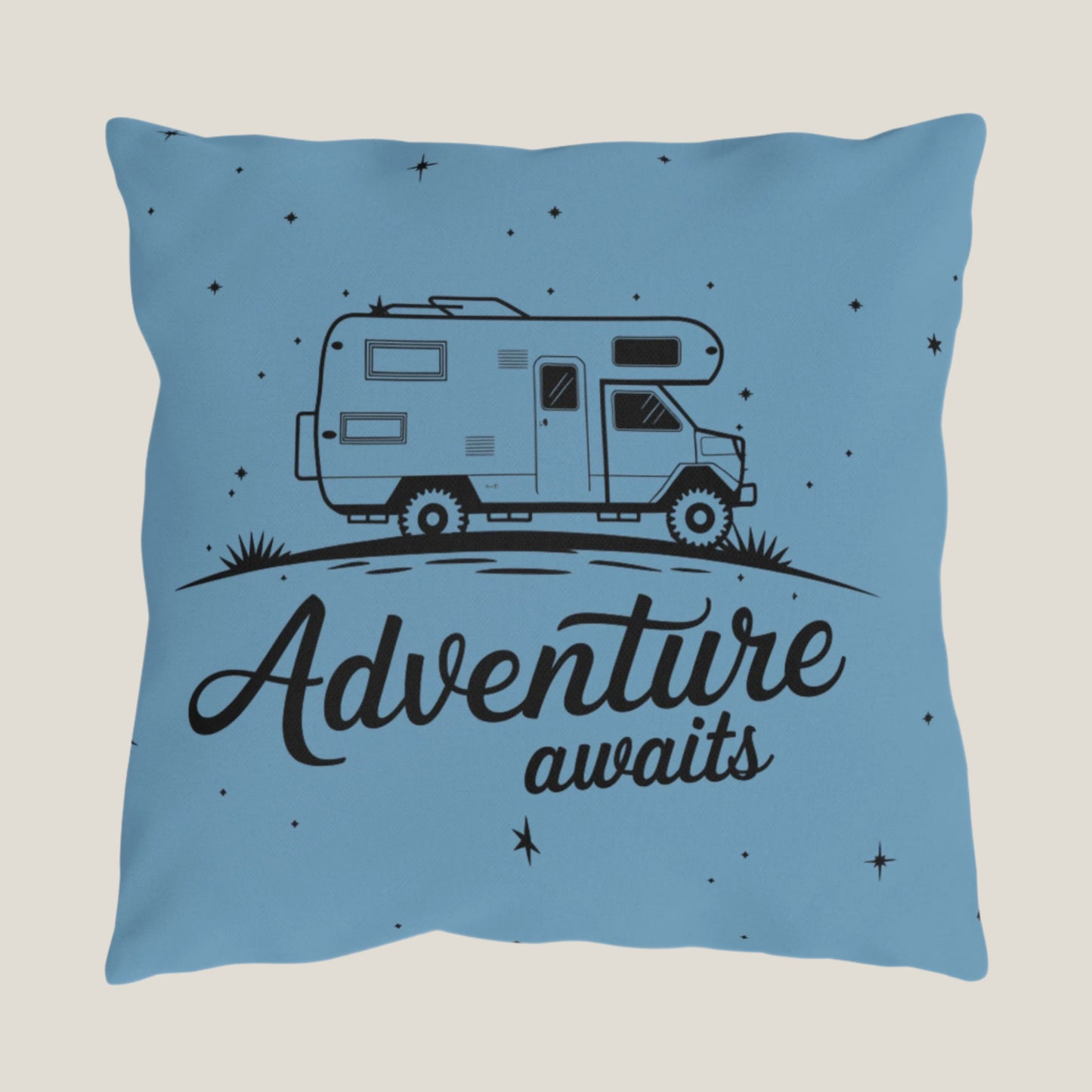 The Road is Home: Adventure Awaits with Camper Van Throw Pillows